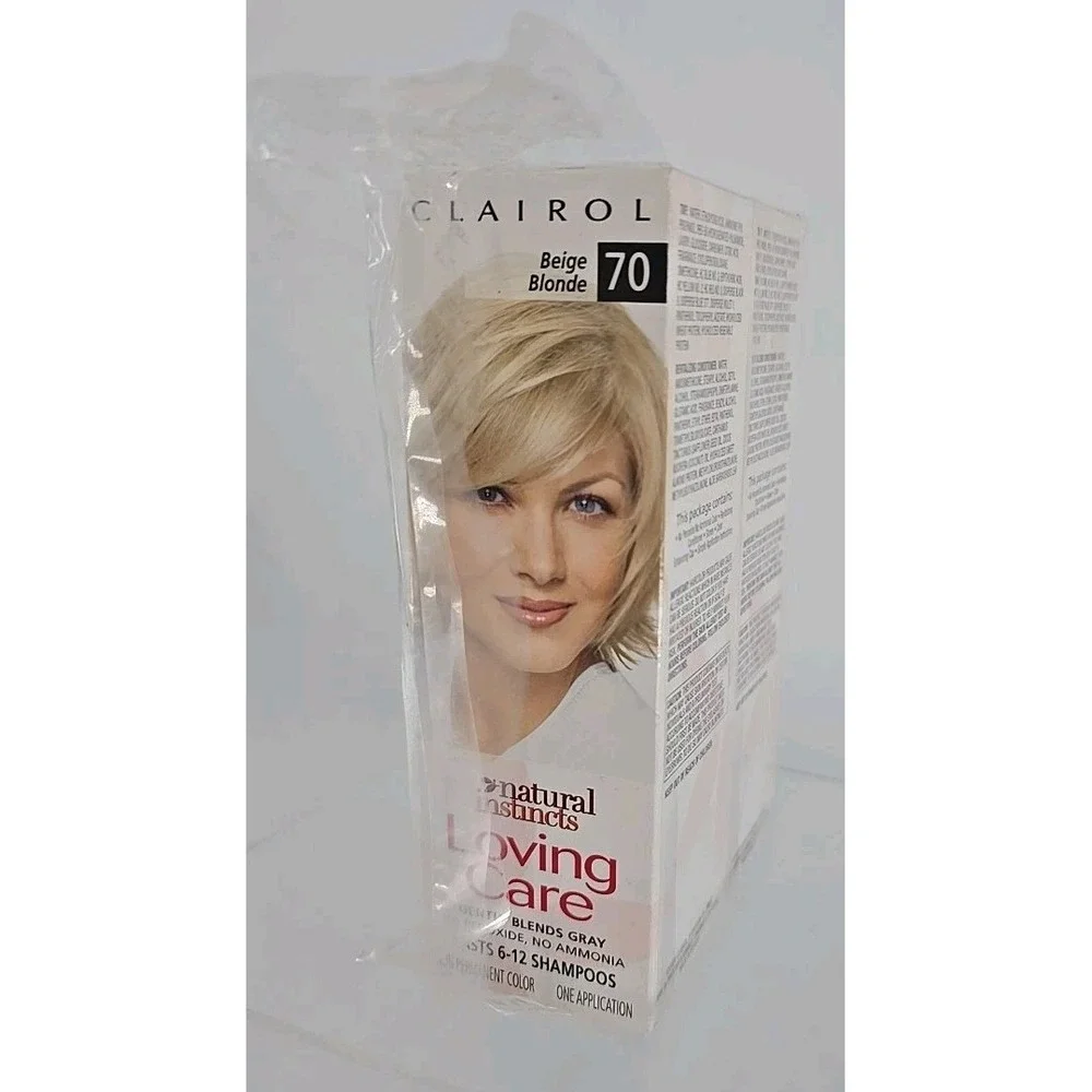 2 Pack NEW Clairol Natural Instincts Loving Care Hair‎ Color Beige Blonde #70
